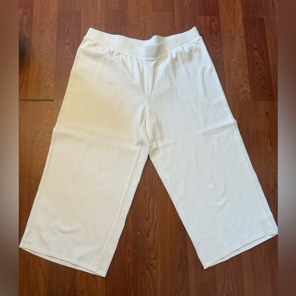 White Wide-Leg Pants